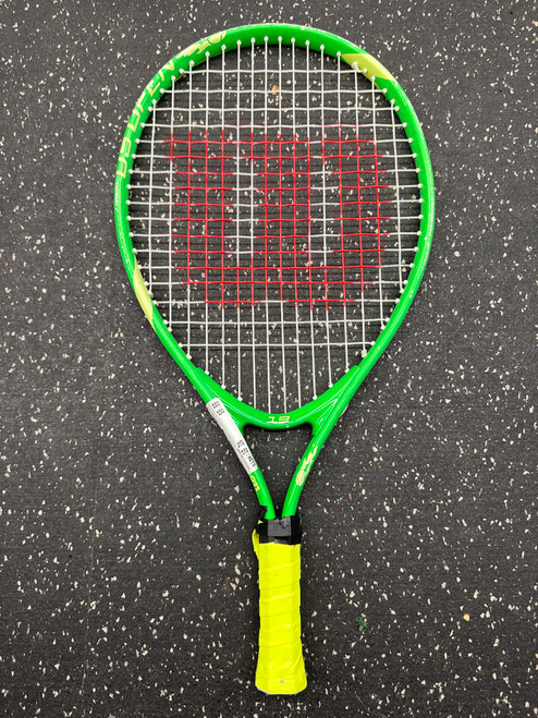 Used Wilson 19 Junior Tennis Racquet Green 19" 11162-S000428119 Vist Large View of Product Image Which is Used Wilson 19 Junior Tennis Racquet Green 19"
