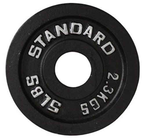 Vist Large View of Product Image Which is TROY OLYMPIC BLACK PLATE 5LB