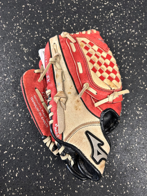 Used Mizuno GPP1000Y1RD BB/SB Glove LH Throw Red 10" 11726-S000280832