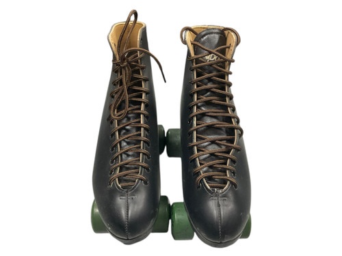 Vist Large View of Product Image Which is USED DOMINION QUAD SKATES Senior Roller Quad Skates Black Senior 8