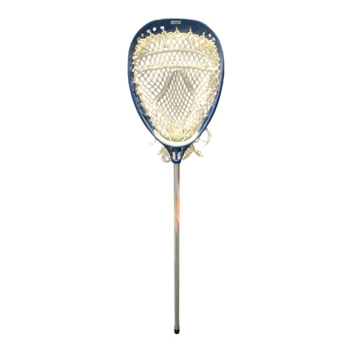 Vist Large View of Product Image Which is Used STX MINI STICK Junior Goalie Stick Navy Blue