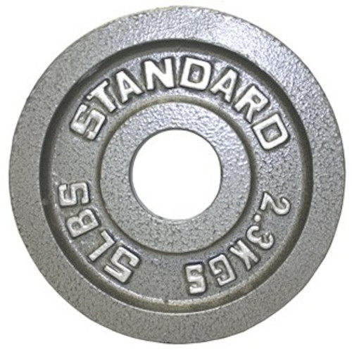 Vist Large View of Product Image Which is TROY OLYMPIC GREY PLATE 5LB