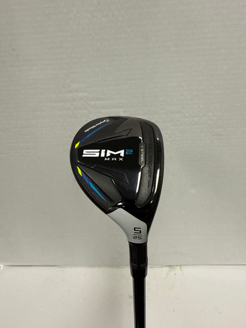 Vist Large View of Product Image Which is Used Taylormade SIM 2 MAX Mens Hybrid Club RH 5 Hybrid 10558-S000235565