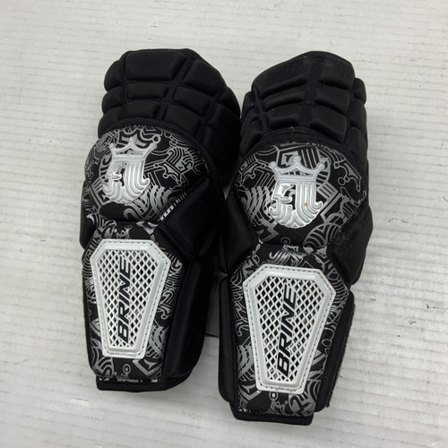 Vist Large View of Product Image Which is Used Brine Lacrosse Arm Pads/Guards Black MD 11762-S000062981