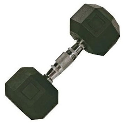 Vist Large View of Product Image Which is TROY 8 SIDED RUBBER ENCASED DUMBBELL 50LB