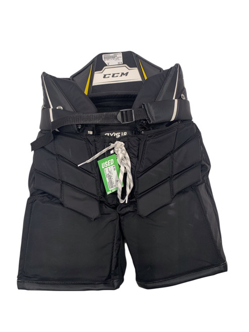 Vist Large View of Product Image Which is Used CCM AXIS 1.9 Intermediate Goalie Pant Black MD 11742-S000490363