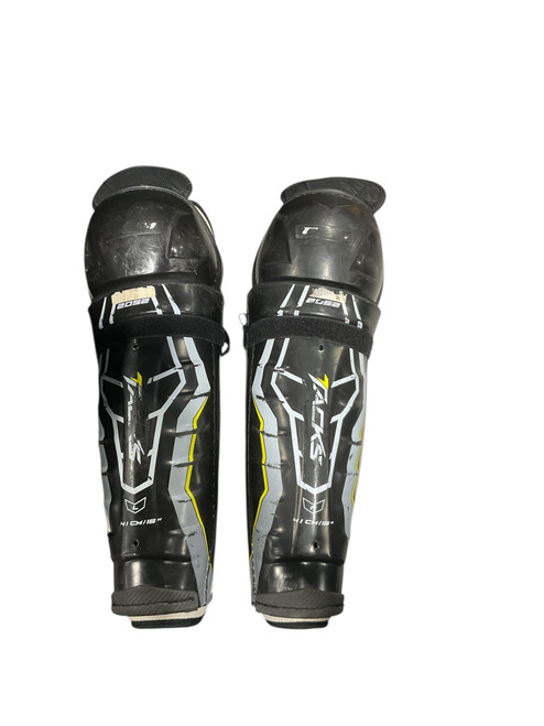 Used CCM TACKS Senior Shin Guards Black 16" 11834-S000035365