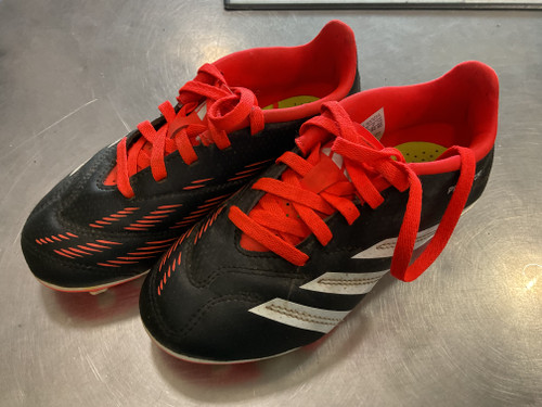Used Adidas PREDATOR Soccer Cleats Orange Youth 13.0 11614-S000213421