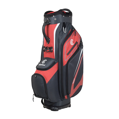 Vist Large View of Product Image Which is New Cleveland Lightweight Golf Cart Bag- Red/Charcoal