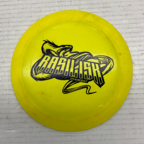 Used DIVERGENT BASILSK Disc Golf Driver Yellow 170g 11762-S000063026