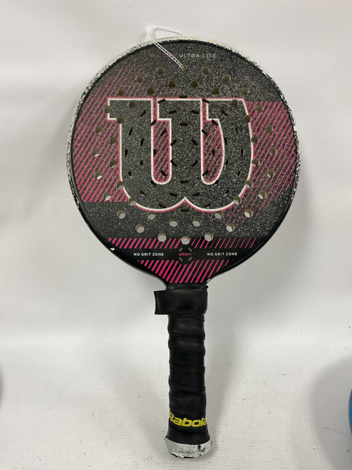 Vist Large View of Product Image Which is Used Wilson ULTRALITE Pickleball Racquet Purple