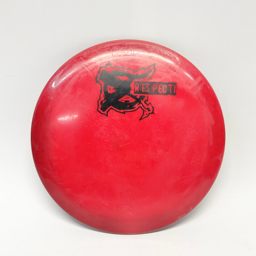 Vist Large View of Product Image Which is Used PRODISCUS BASIC RESPECTI Disc Golf Driver Red 172g