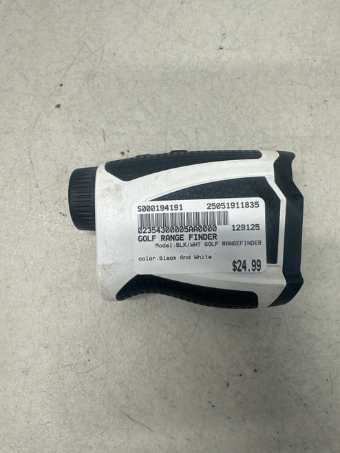 Used BLK/WHT GOLF RANGEFINDER Field Equipment Black And White 11835-S000194191