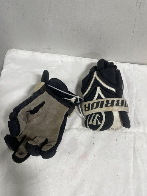 Used Warrior GLOVES Lacrosse Gloves Mens Black 9" 11735-S000347122