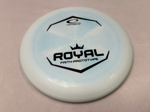 Vist Large View of Product Image Which is Used Latitude 64 ROYAL FAITH PROTOTYPE Disc Golf Putter Royal Blue