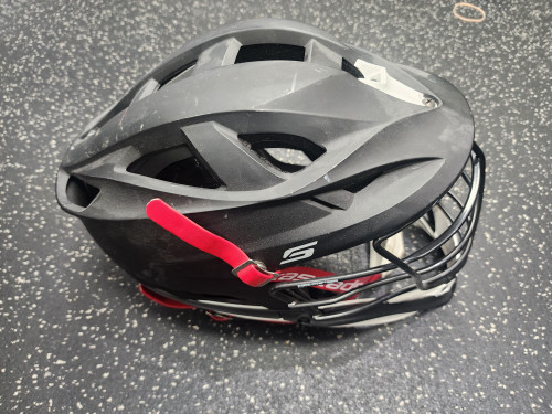 Vist Large View of Product Image Which is Used Cascade CASCADE S MATTE BLACK Lacrosse Helmet White One Size 11849-S000027711