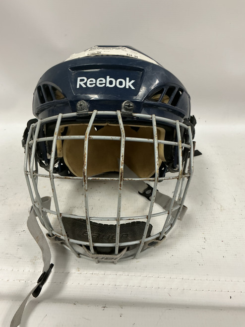 Vist Large View of Product Image Which is Used Reebok HELMET Helmet Full Visor Combo Navy Blue SM
