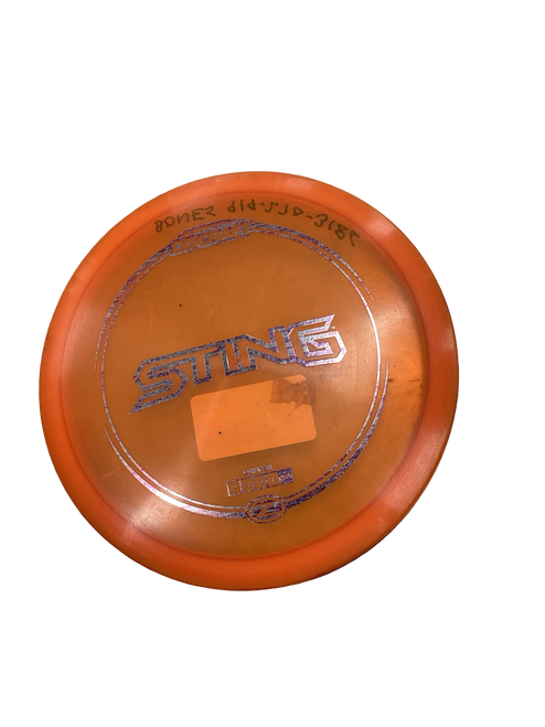 Vist Large View of Product Image Which is Used Discraft Z STING Disc Golf Driver Orange 180g
