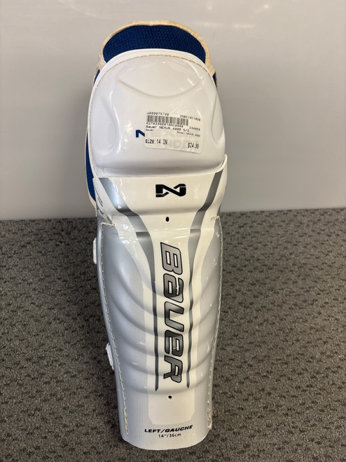 Used Bauer NEXUS 4000 Senior Shin Guards None 14" 11858-S000075780