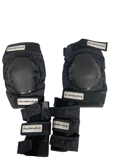 Used Rollerblade Inline Protective Set Black Senior 11847-S000026402