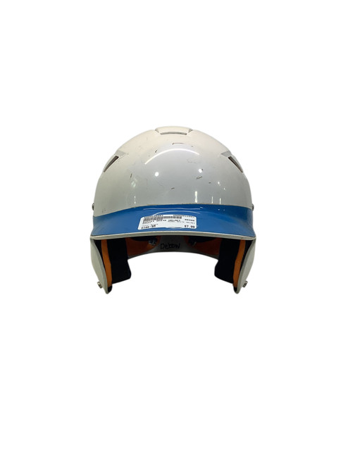 Vist Large View of Product Image Which is Used Schutt WHITE HELMET Batting Helmet w/Mask Black SM