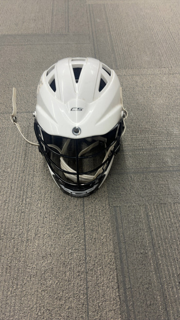 Vist Large View of Product Image Which is Used Cascade CS Lacrosse Helmet White S/M