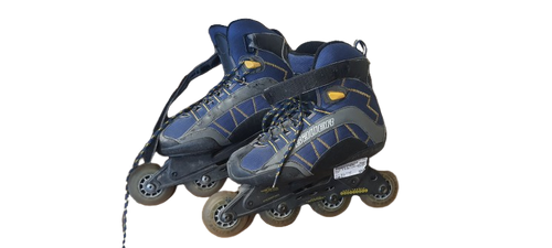 Vist Large View of Product Image Which is Used Bauer 5.0 Senior Rec Fitness Skates Royal Blue Senior 7