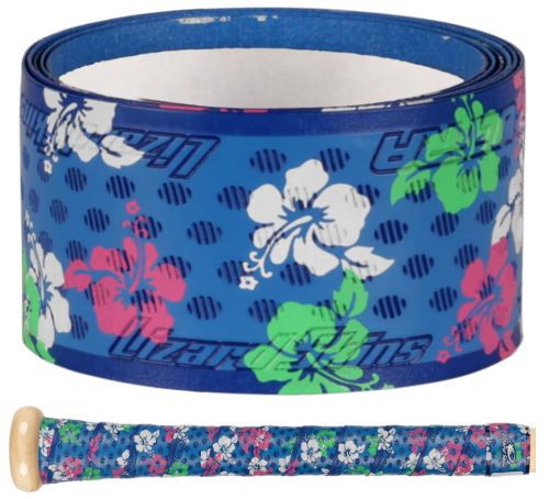 Vist Large View of Product Image Which is New 1.1MM BLUE FLORAL BAT GRIP