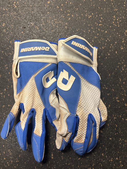 Used Demarini BB/SB Batting Gloves Royal Blue SM 11774-S000080875