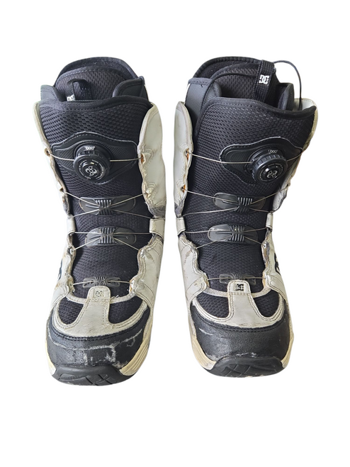 Used DC Shoes BOA SB BOOTS Mens Snowboard Boots White Senior 10 11617-S000324819