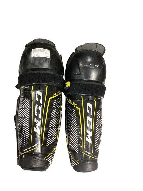Used CCM VECTOR PRO Senior Shin Guards Black 13" 11804-S000253040