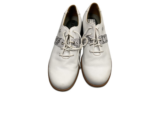 Vist Large View of Product Image Which is Used Foot Joy 99021 Mens Golf Shoes White Senior 9