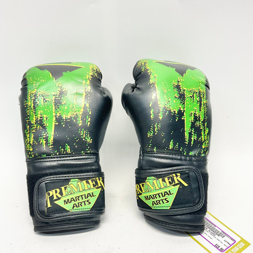Used PREMIER MARTIAL ARTS Martial Arts Gloves Black And Green Junior 11805-S000060079