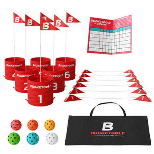 New BUCKET GOLF 6 HOLE SET 11771-90B6HOLESET Vist Large View of Product Image Which is New BUCKET GOLF 6 HOLE SET