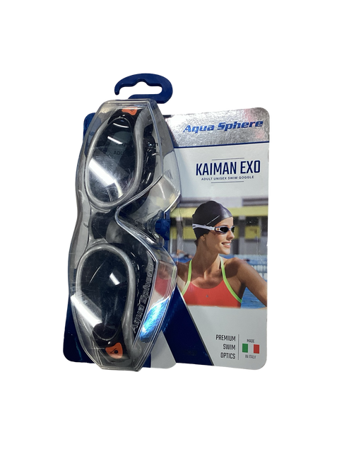 Used Aqua Sphere KAIMAN EXO Swim Goggles Black 11613-S000159893 Vist Large View of Product Image Which is Used Aqua Sphere KAIMAN EXO Swim Goggles Black