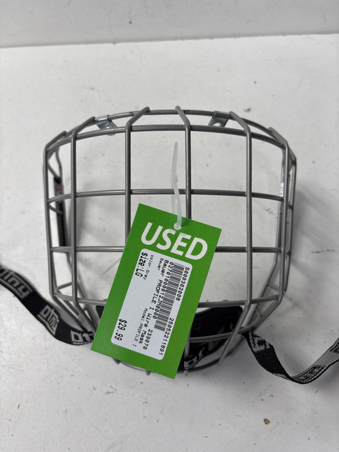 Vist Large View of Product Image Which is Used Bauer PROFILE I Hockey Wire Mask Grey LG 11891-S000302008