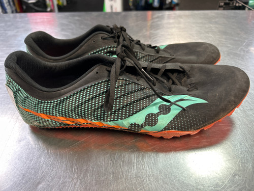 Vist Large View of Product Image Which is Used Saucony Track & Field Cleats Adult Black Senior 12