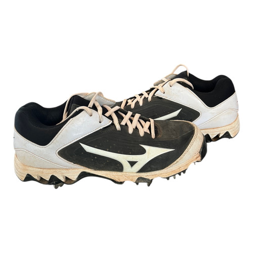Used Mizuno METAL SOFTBALL CLEAT BB/SB Cleats Black Senior 7.5 11820-S000040925