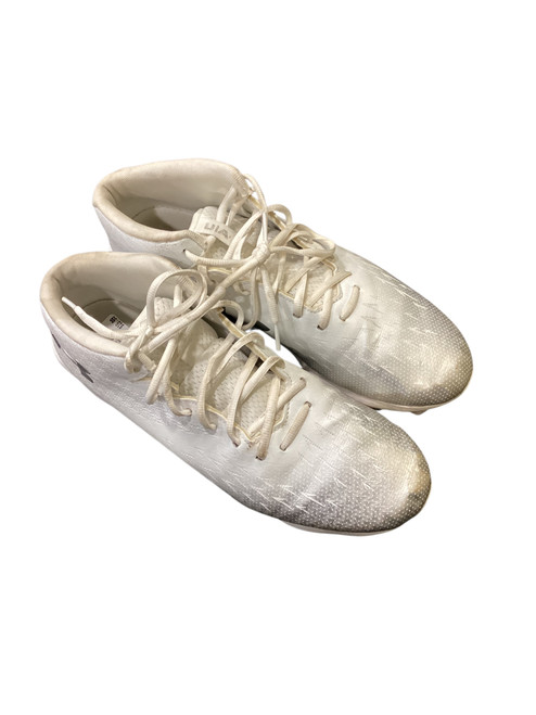 Used Under Armour WHITE BASEBALL CLEATS BB/SB Cleats White Senior 12 11884-S000046387