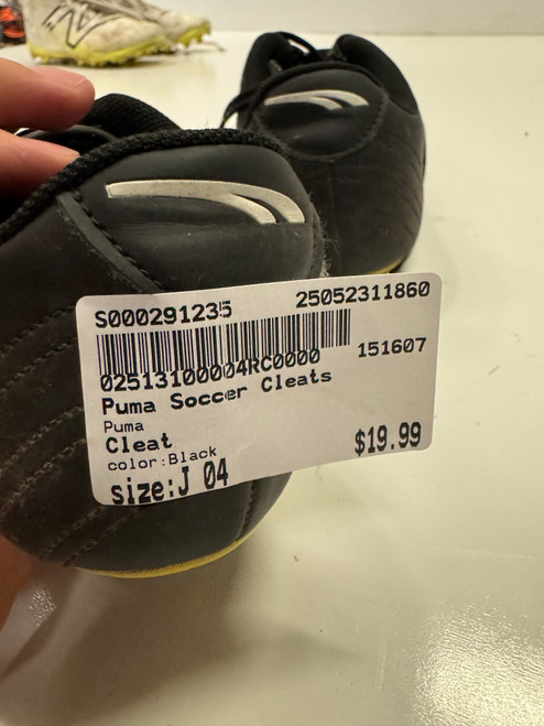 Used Puma Soccer Cleats Black Junior 04 11860-S000291235