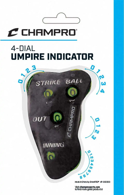 Vist Large View of Product Image Which is New Champro 4-Dial Umpire Indicator