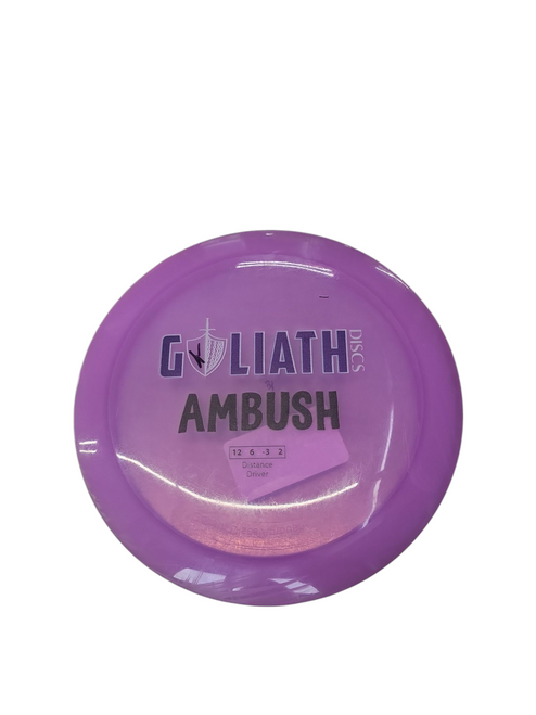 Vist Large View of Product Image Which is Used GOLIATH AMBUSH DRIVER Disc Golf Driver Purple