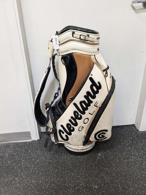 Used Cleveland STAFF BAG Mens Cart Bag White 11821-S000025069