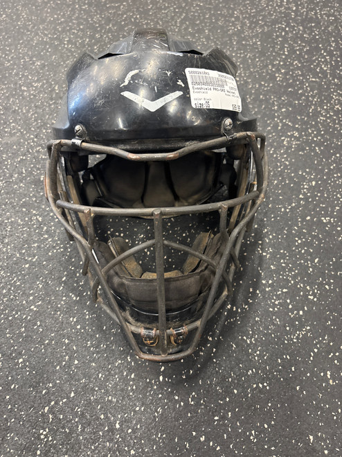 Vist Large View of Product Image Which is Used Evoshield PRO-SRZ Catchers Helmet w/Mask Black One Size
