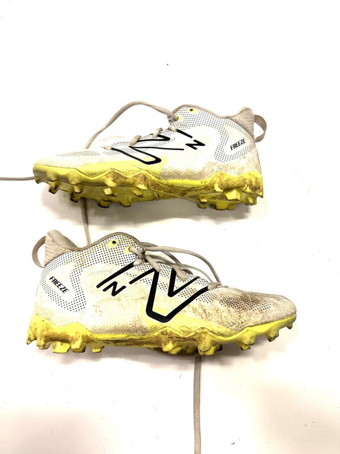 Vist Large View of Product Image Which is Used New Balance LAX Cleats Mens White Senior 6 11860-S000291259