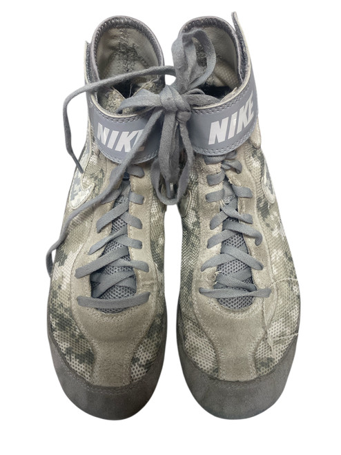Used Nike Wrestling Shoes Grey Senior 8.5 11732-S000352876