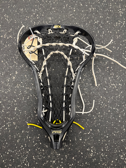 Used STX CRUX PRO STRUNG Womens Lacrosse Head Black 11162-S000428634