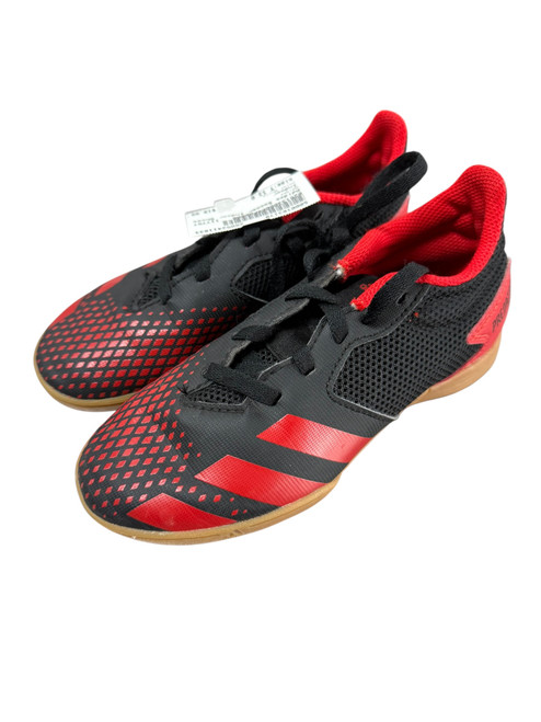 Vist Large View of Product Image Which is Used Adidas Soccer Indoor Shoes White Youth 13.0