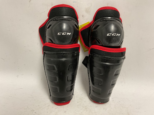 Used CCM JETSPEED Youth Shin Guards Black And Red 9" 11855-S000184917