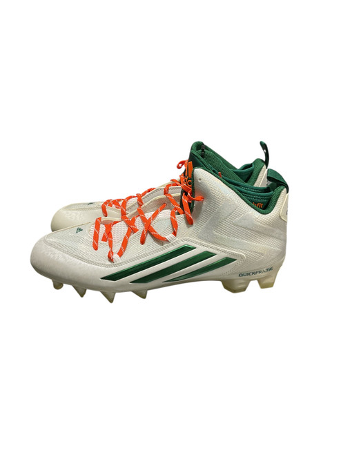 Used Adidas Adult FB Cleats Orange And White Senior 11.5 11834-S000035593